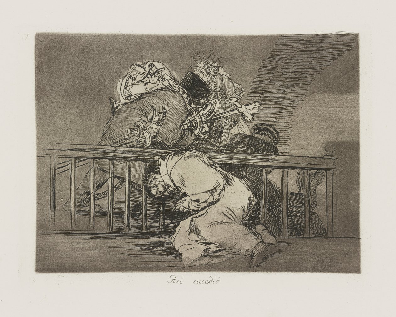 So ist es passiert, pl. 47 aus der Serie Die Schrecken des Krieges von Francisco de Goya