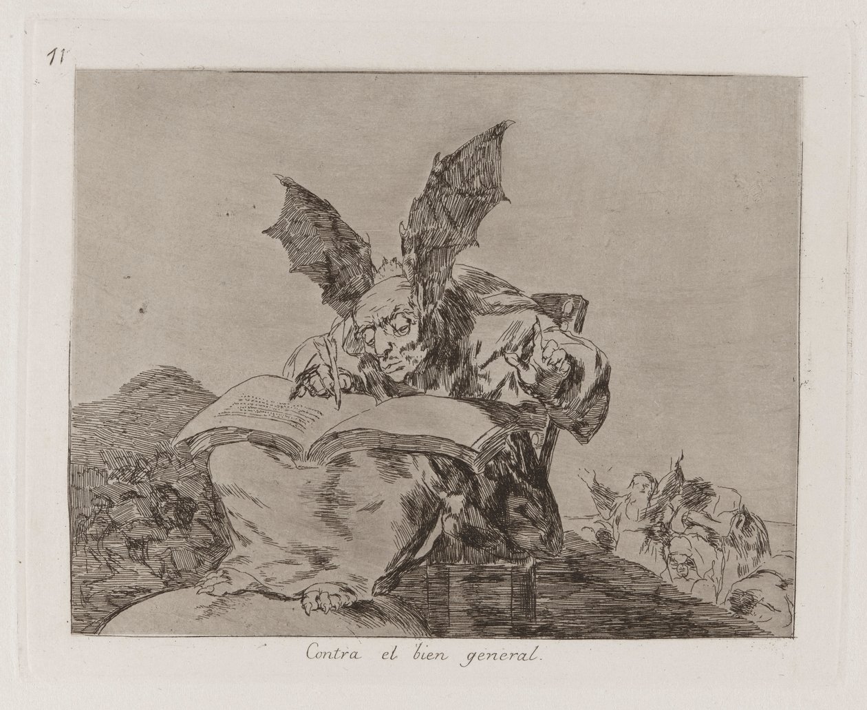 Gegen das Gemeinwohl, Platte 71 aus Die Schrecken des Krieges von Francisco de Goya