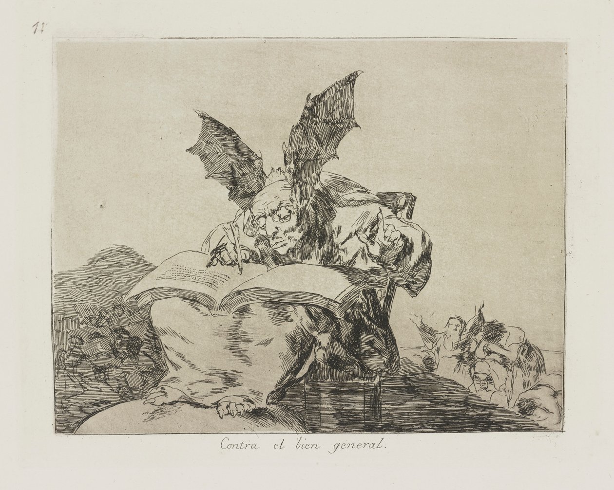 Contra el bien general, Platte 71 aus der Serie Los desastres de la guerra von Francisco de Goya