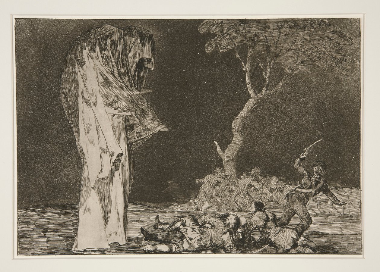 Disparate de miedo (Die Torheit der Angst), Platte 2 aus Los proverbios von Francisco de Goya