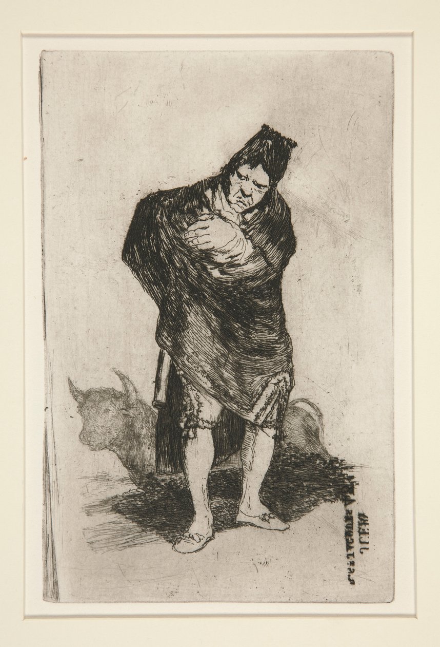 El embozado (Der verhüllte Mann) von Francisco de Goya