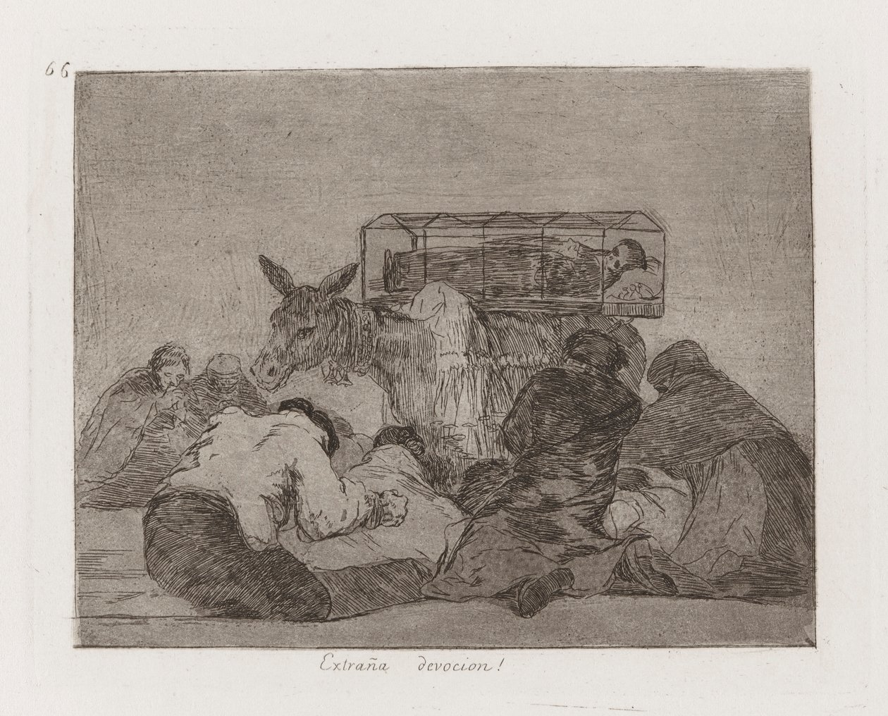 Seltsame Hingabe!, Platte 66 aus der Serie Die Schrecken des Krieges von Francisco de Goya
