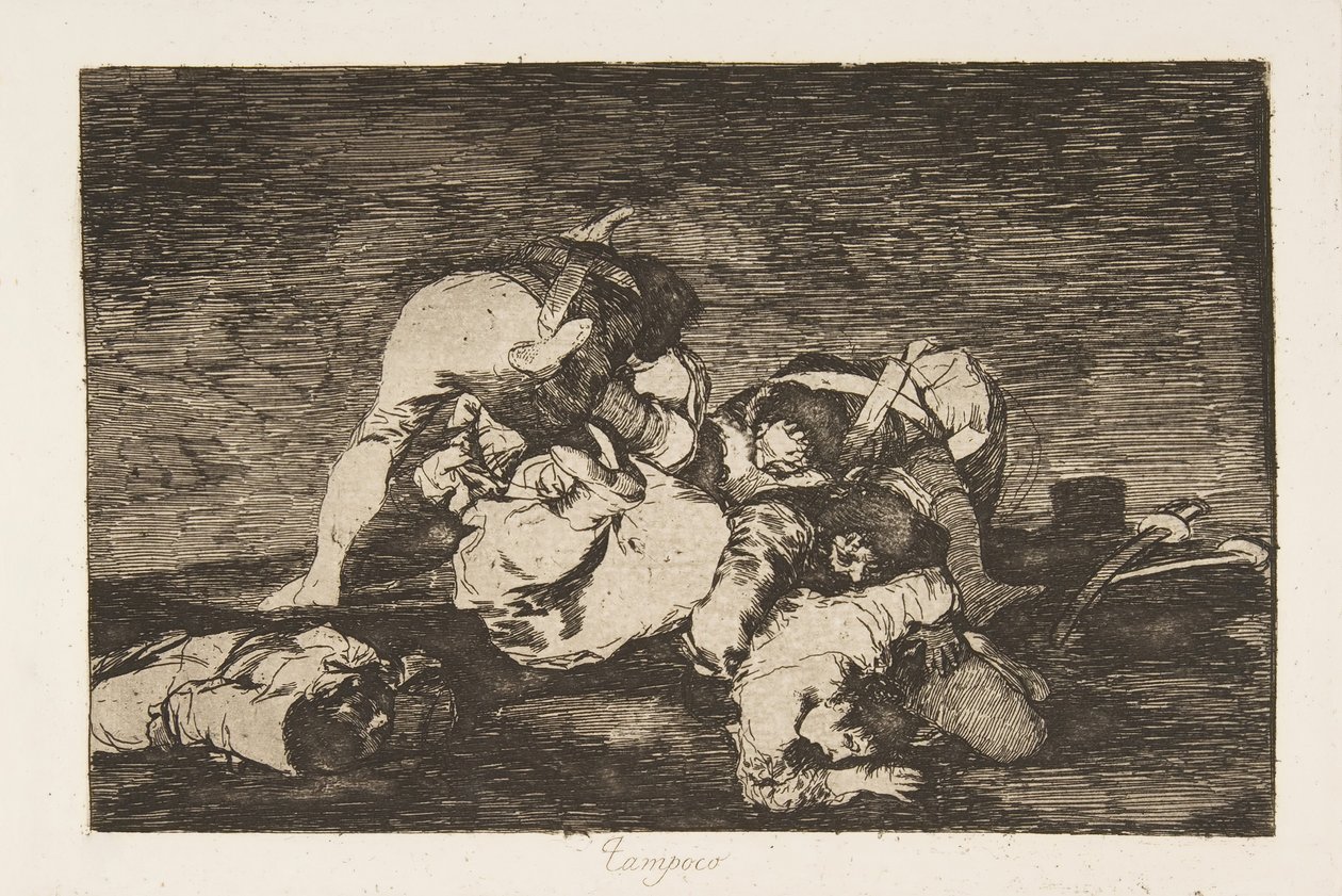 Platte 10 aus Die Schrecken des Krieges Los Desastres de la Guerra: Nor [d..., 1810 veröffentlicht 1863 von Francisco de Goya