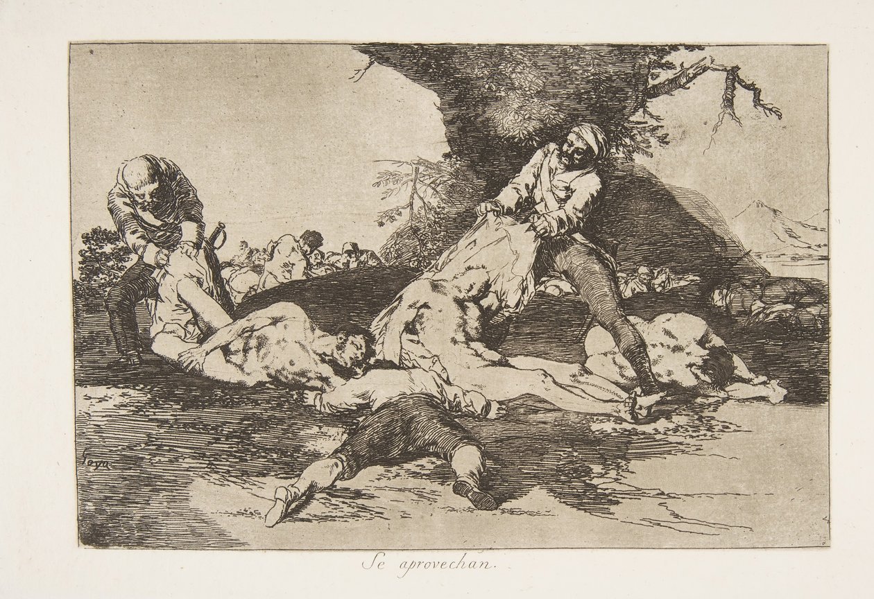 Tafel 16 aus Die Schrecken des Krieges: T..., 1810 veröffentlicht 1863 von Francisco de Goya
