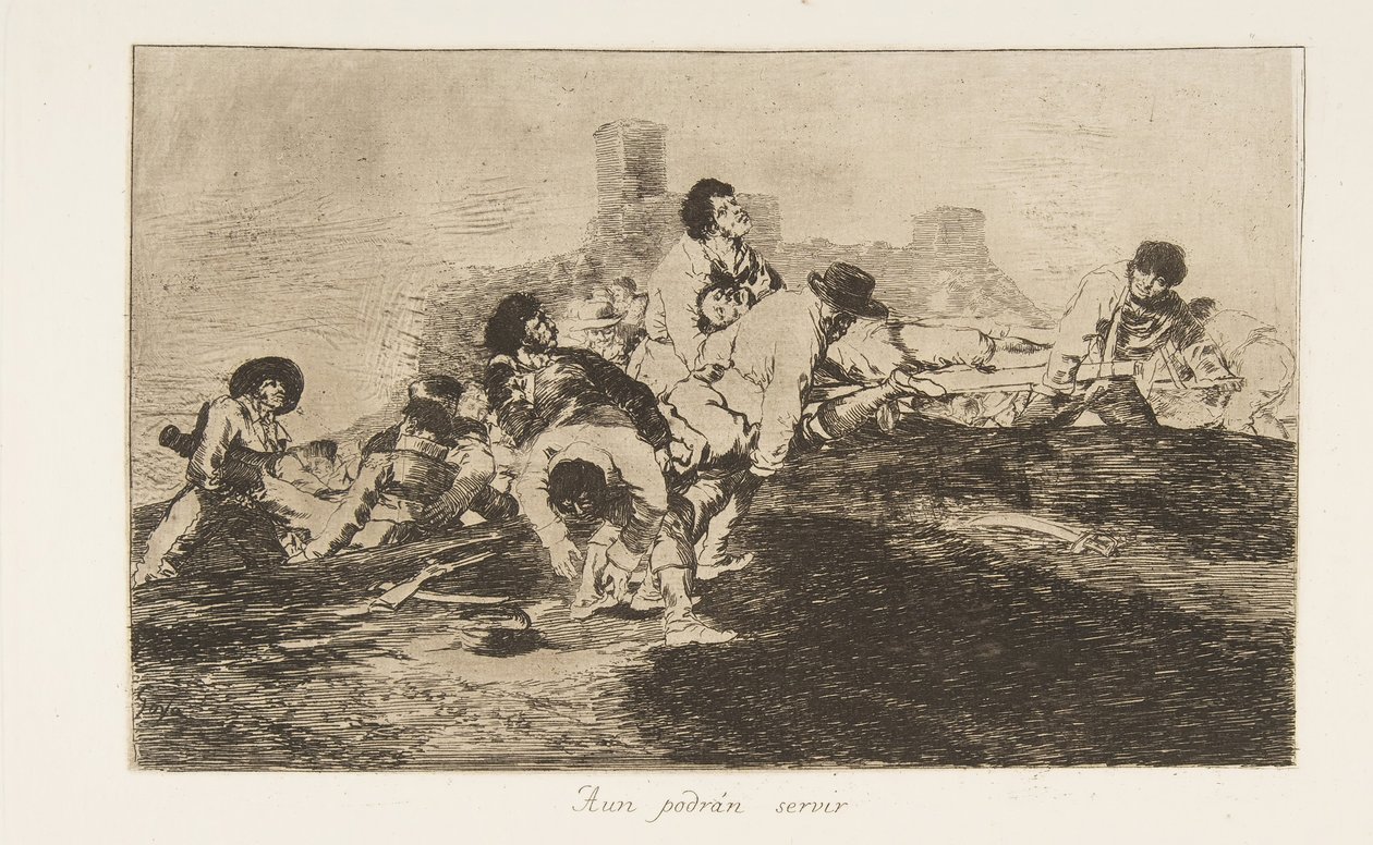 Platte 24 aus Die Schrecken des Krieges, Los Desastres de la Guerra: Sie... (1810 veröffentlicht 1863) von Francisco de Goya