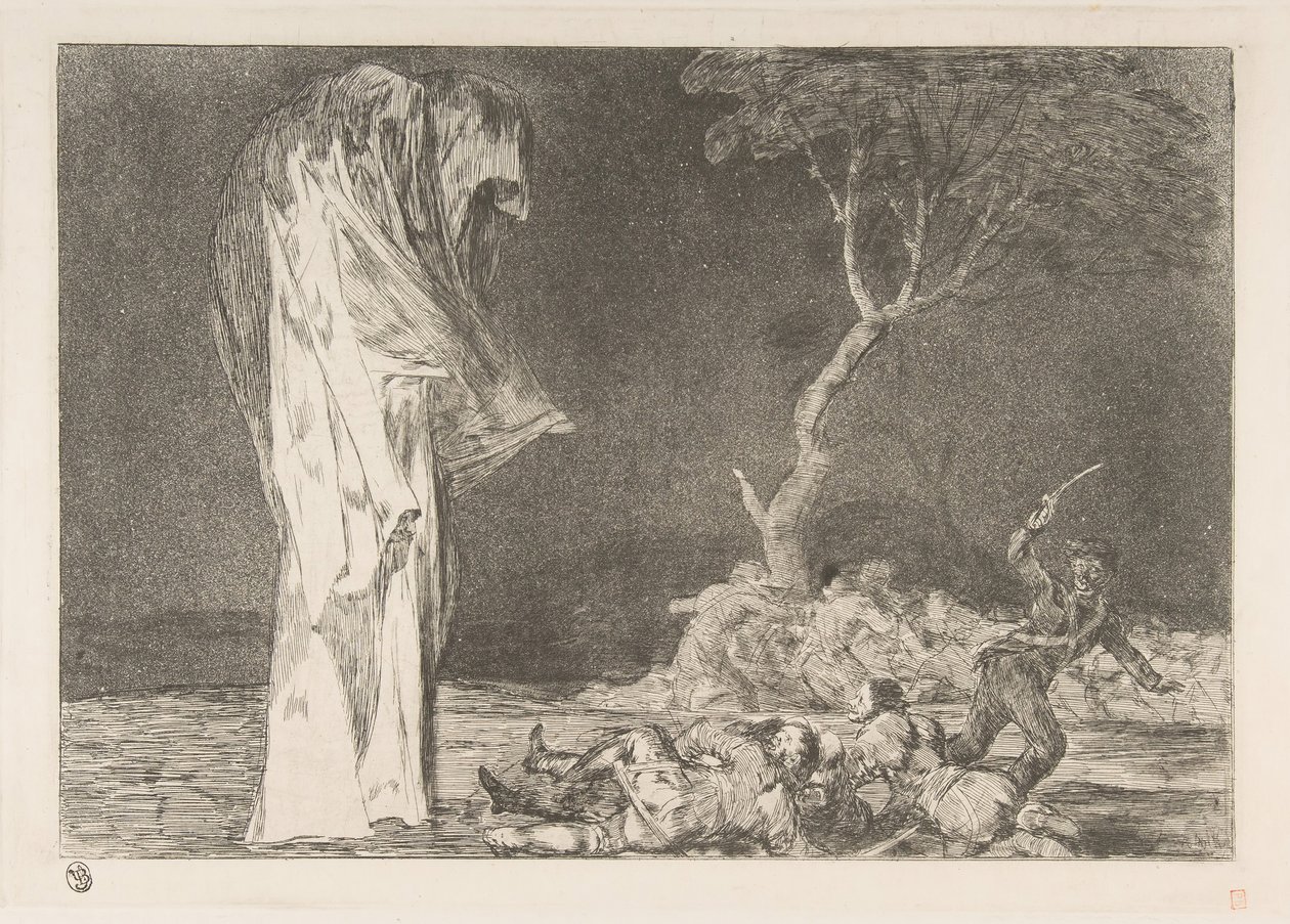Platte 2 aus den Disparates: Torheit der Angst, ca. 1816-23 veröffentlicht ca. 1848 von Francisco de Goya