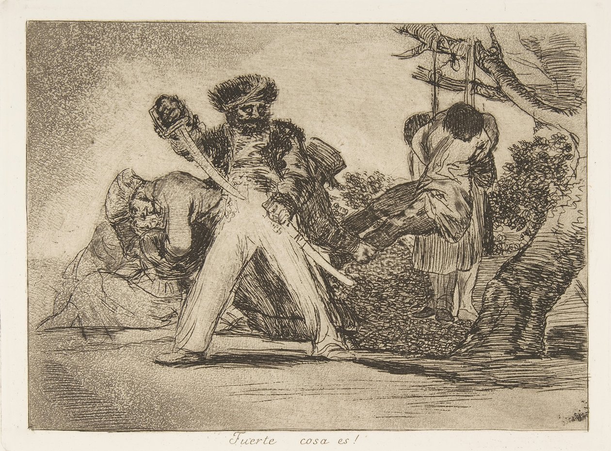 Blatt 31 aus Die Schrecken des Krieges: Das..., 1810 veröffentlicht 1863 von Francisco de Goya