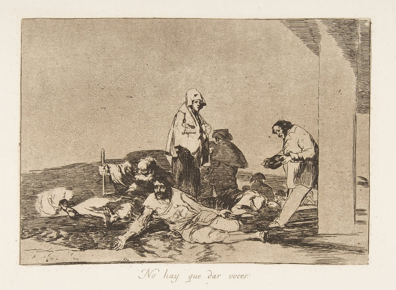 Tafel 58 aus Die Schrecken des Krieges: Es..., 1811-12 veröffentlicht 1863 von Francisco de Goya