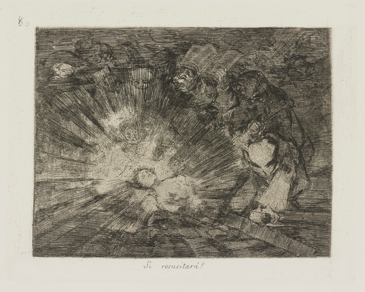 Si resucitará?, Platte 80 aus der Serie Los desastres de la guerra von Francisco de Goya