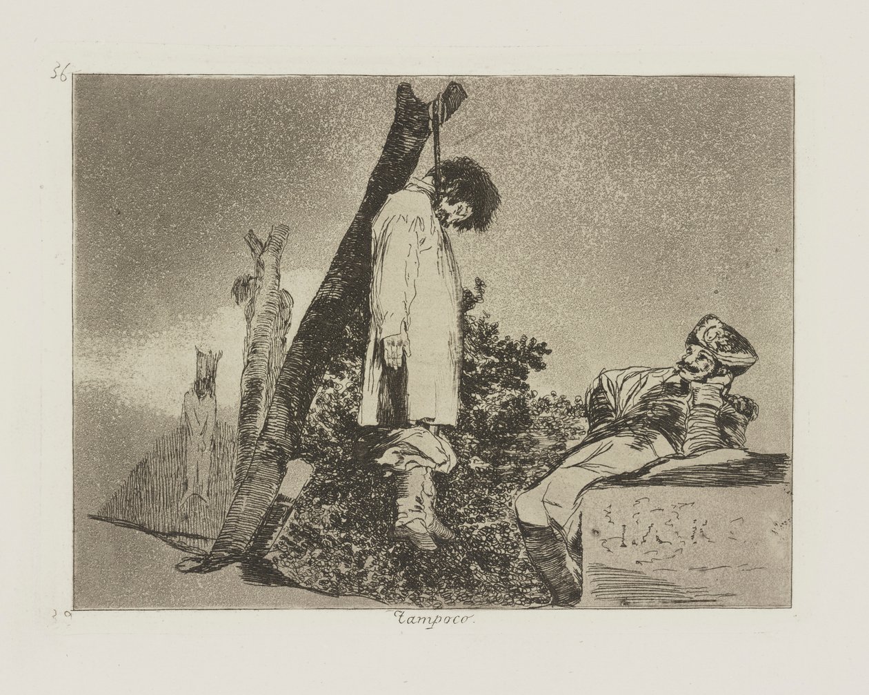Tampoco. (Auch nicht [in diesem Fall]), pl. 36 aus der Serie Los desastres de la guerra (Die Schrecken des Krieges) von Francisco de Goya