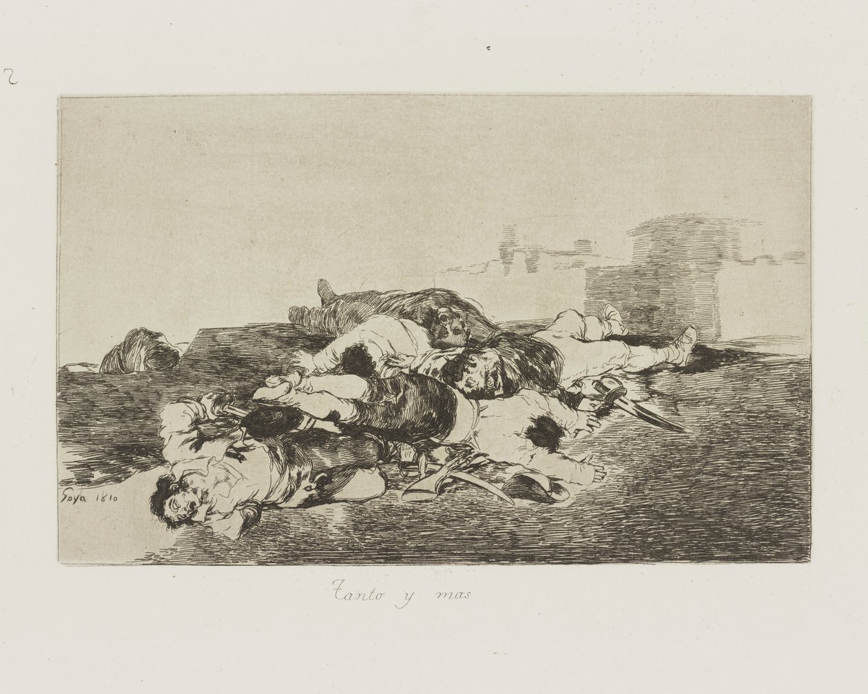 Tanto y mas. (Noch schlimmer.), pl. 22 aus der Serie Los desastres de la guerra (Die Schrecken des Krieges) von Francisco de Goya