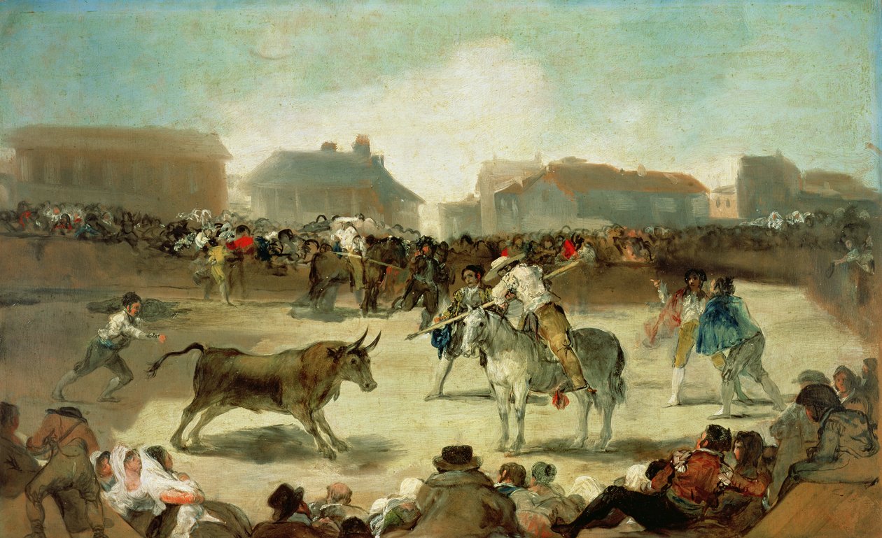 Dorffest mit Stierkampf von Francisco de Goya
