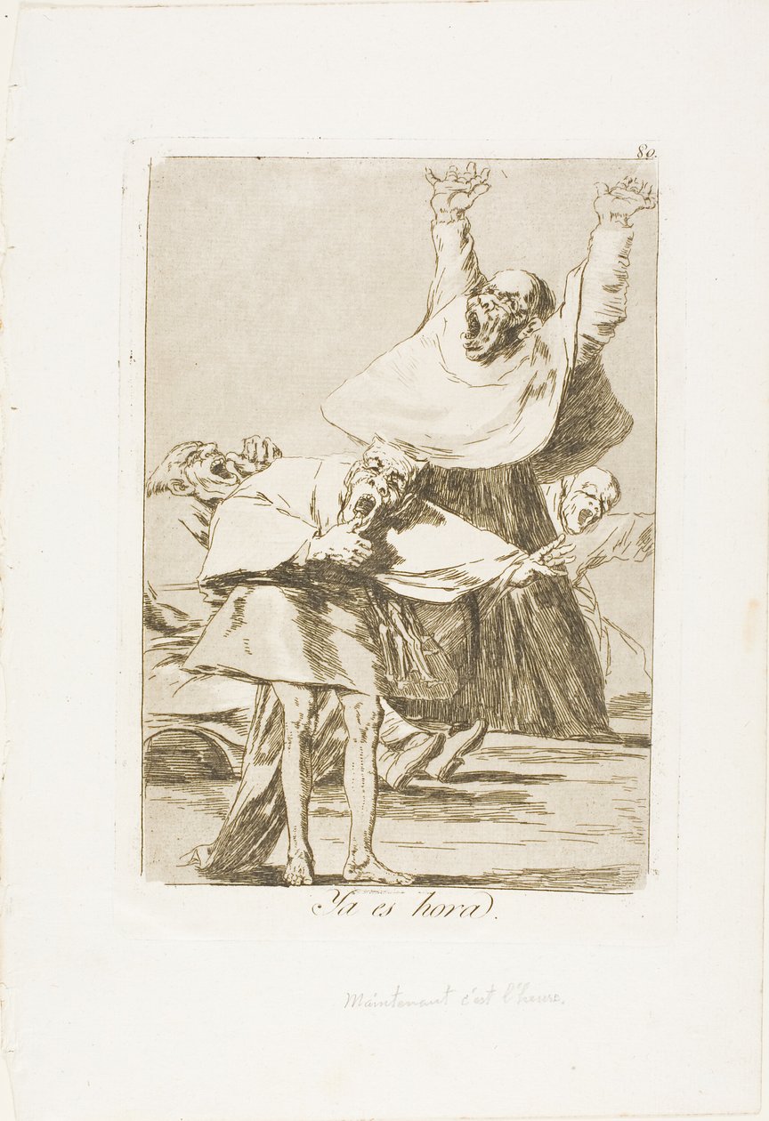 Es ist Zeit, Platte 80 aus Los Caprichos von Francisco Jose de Goya y Lucientes