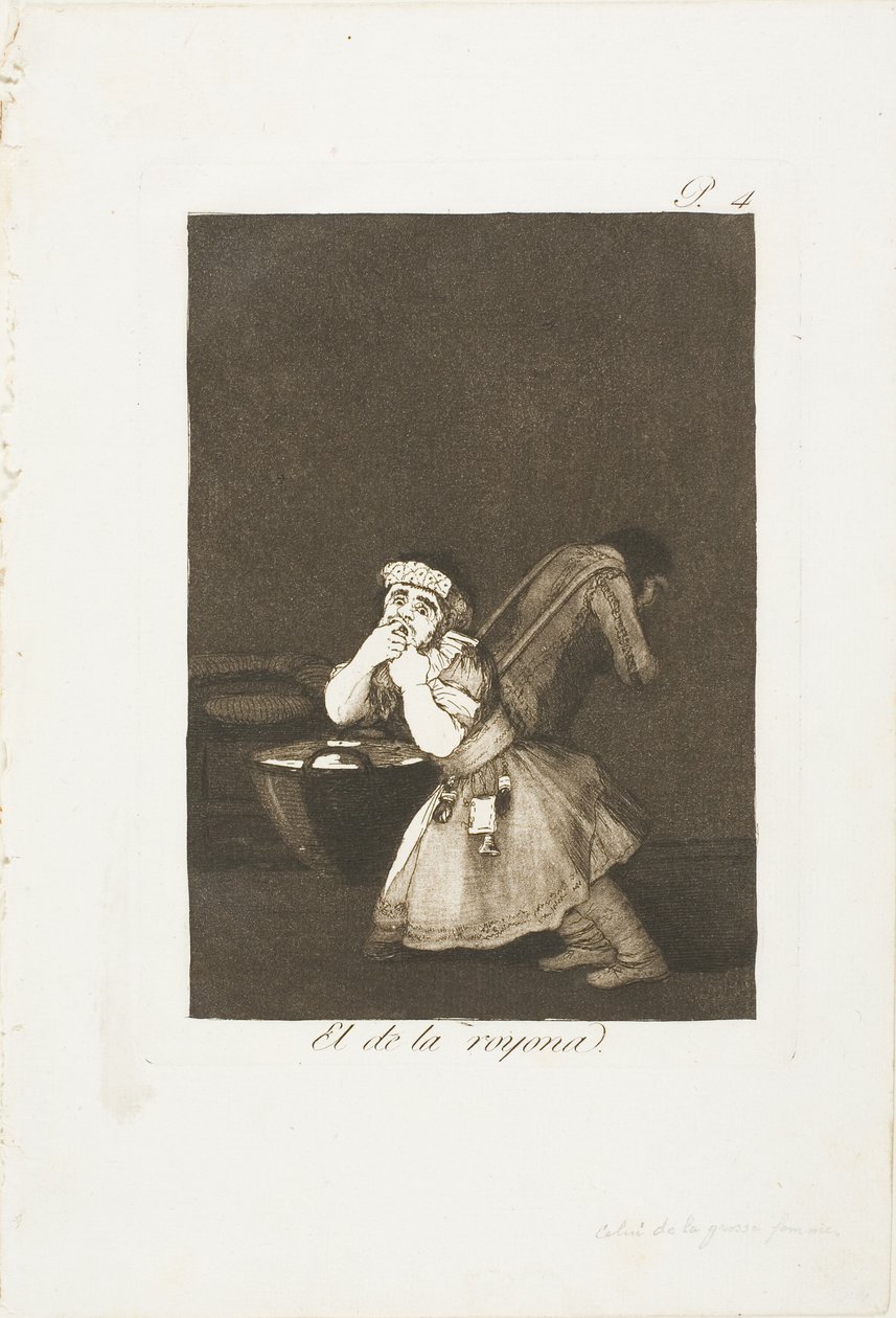 Nannys Junge, Platte vier aus Los Caprichos von Francisco Jose de Goya y Lucientes