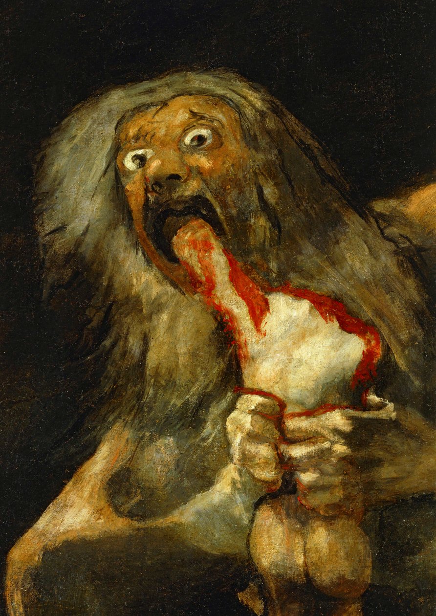 Saturn verschlingt eines seiner Kinder von Francisco Jose de Goya y Lucientes