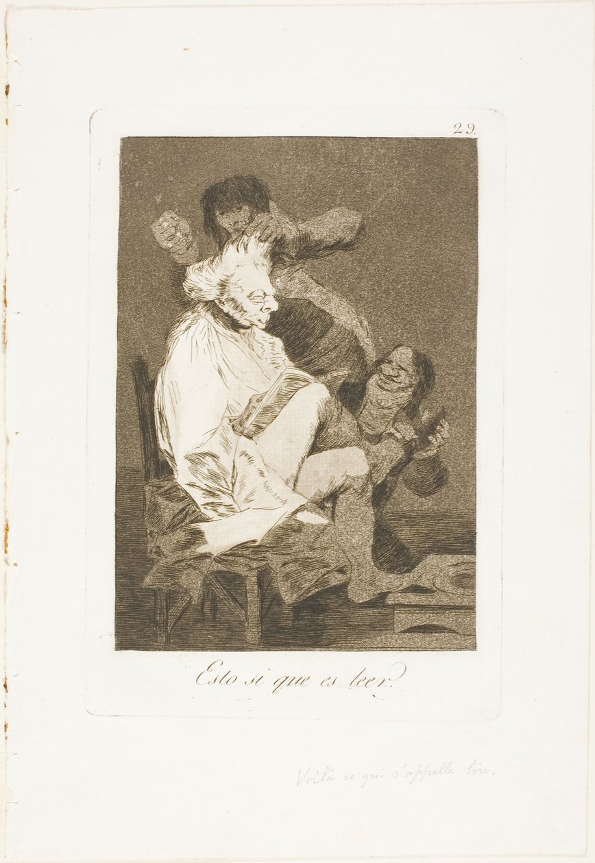 Das ist sicherlich lesen können, Tafel 29 aus Los Caprichos von Francisco Jose de Goya y Lucientes