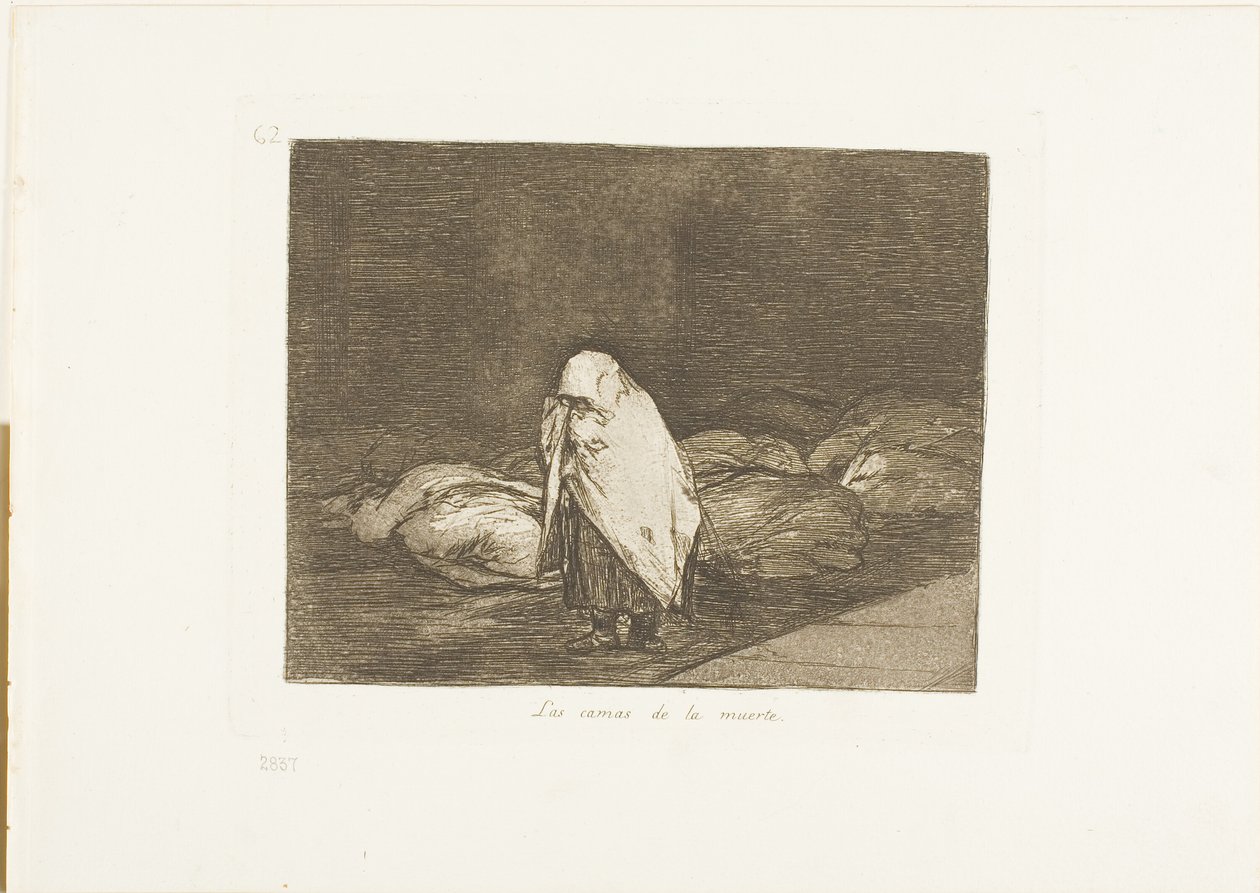 Die Betten des Todes, Platte 62 aus Die Schrecken des Krieges von Francisco Jose de Goya y Lucientes