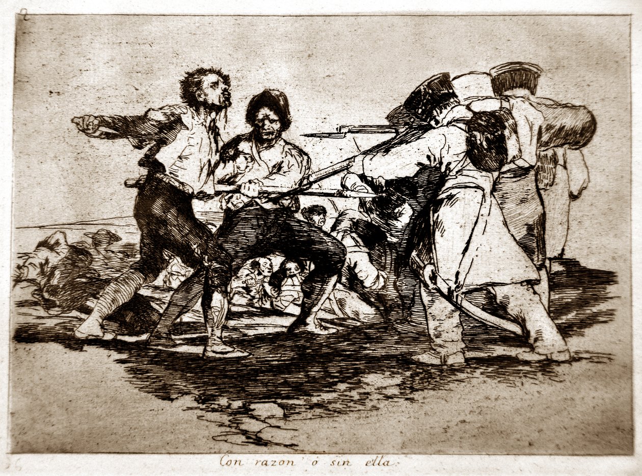 Die Schrecken des Krieges: Mit oder ohne Grund von Francisco Jose de Goya y Lucientes