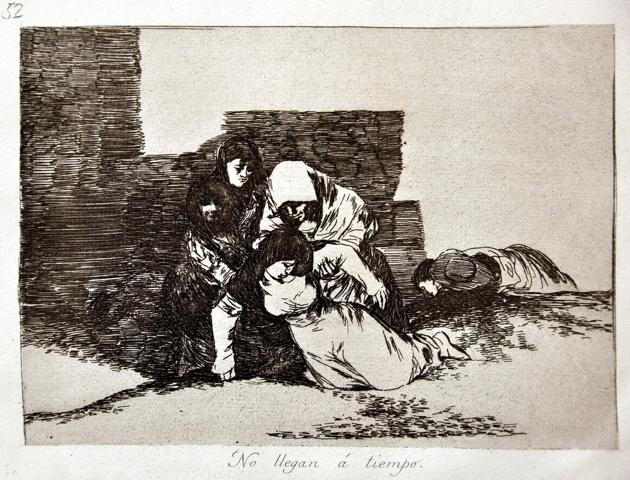 Die Schrecken des Krieges: No Llegan a Tiempo (Sie kommen zu spät) von Francisco Jose de Goya y Lucientes