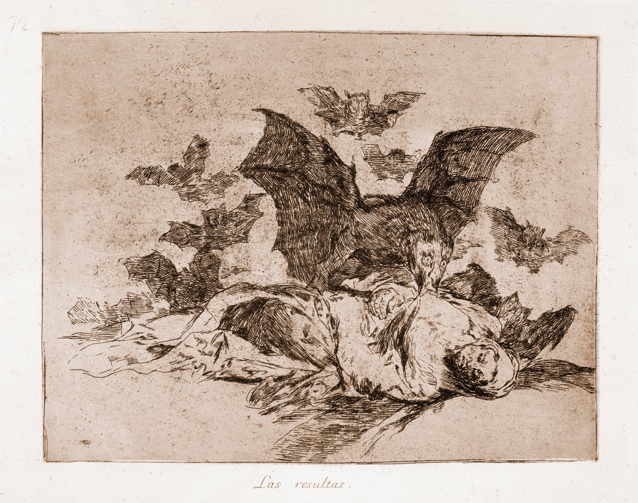 Die Schrecken des Krieges: Die Ergebnisse (Radierung nach einer Vorzeichnung) von Francisco de Goya