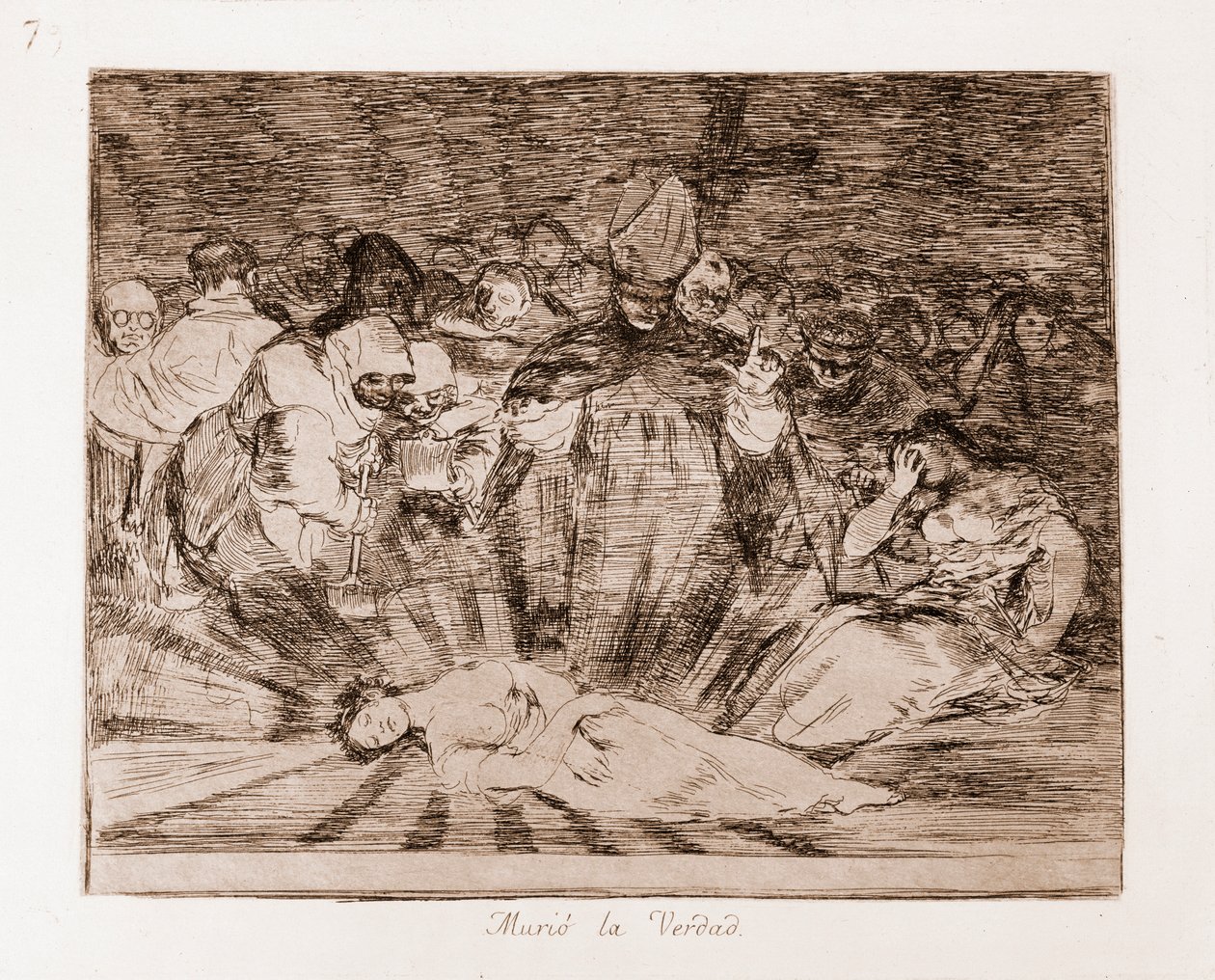 Die Schrecken des Krieges: Die Wahrheit ist tot von Francisco de Goya