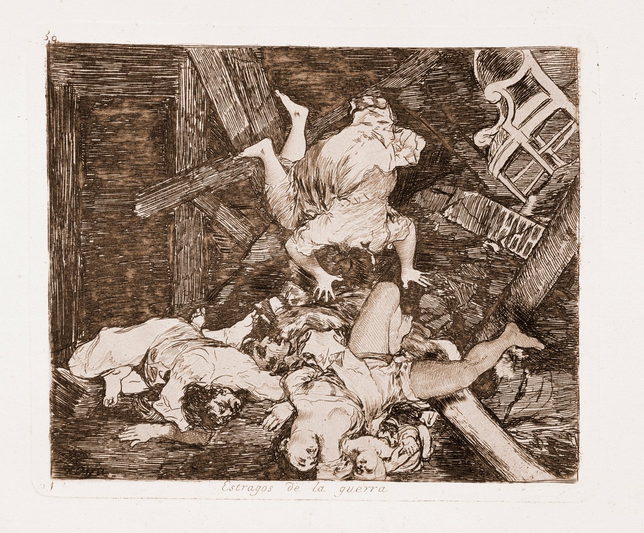 Die Schrecken des Krieges: Kriegsschäden von Francisco de Goya
