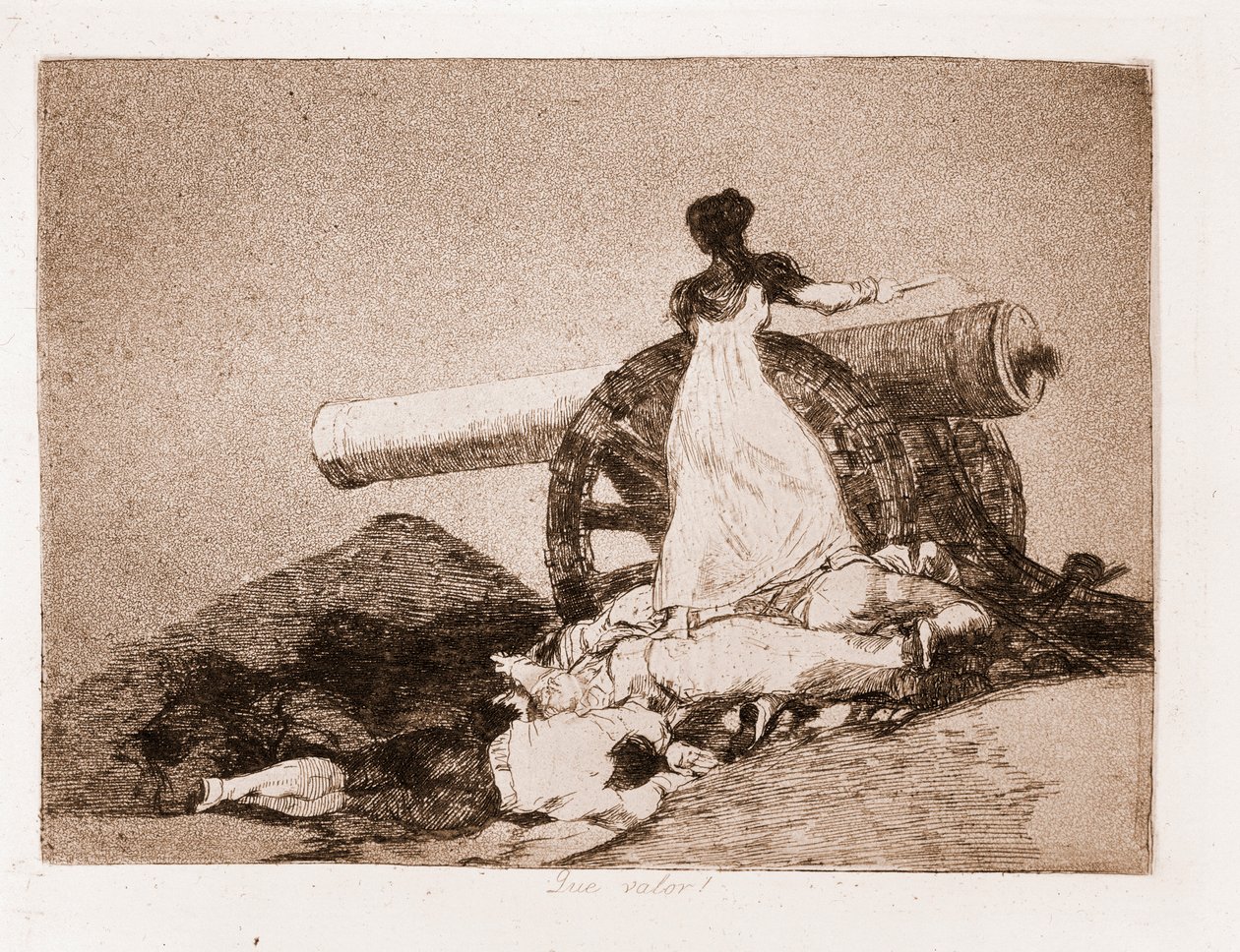 Die Schrecken des Krieges: Welch ein Mut! von Francisco de Goya