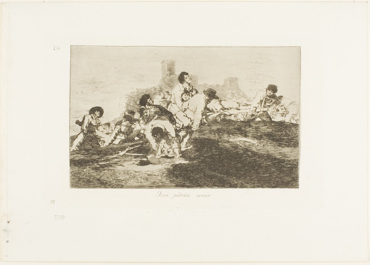 Sie können immer noch nützlich sein, Platte 24 aus Die Schrecken des Krieges von Francisco Jose de Goya y Lucientes