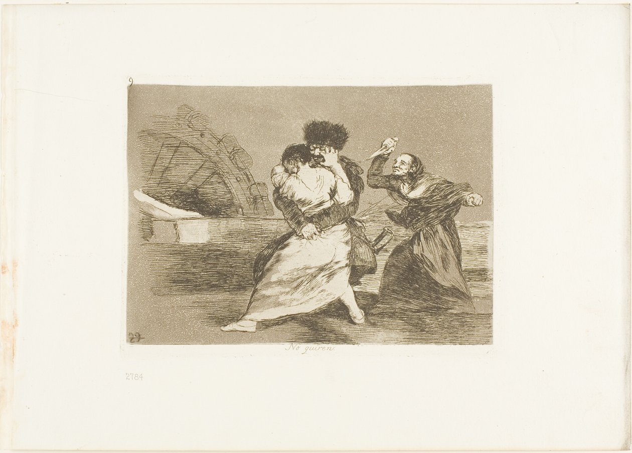 Das gefällt ihnen nicht, Platte neun aus Die Schrecken des Krieges von Francisco Jose de Goya y Lucientes