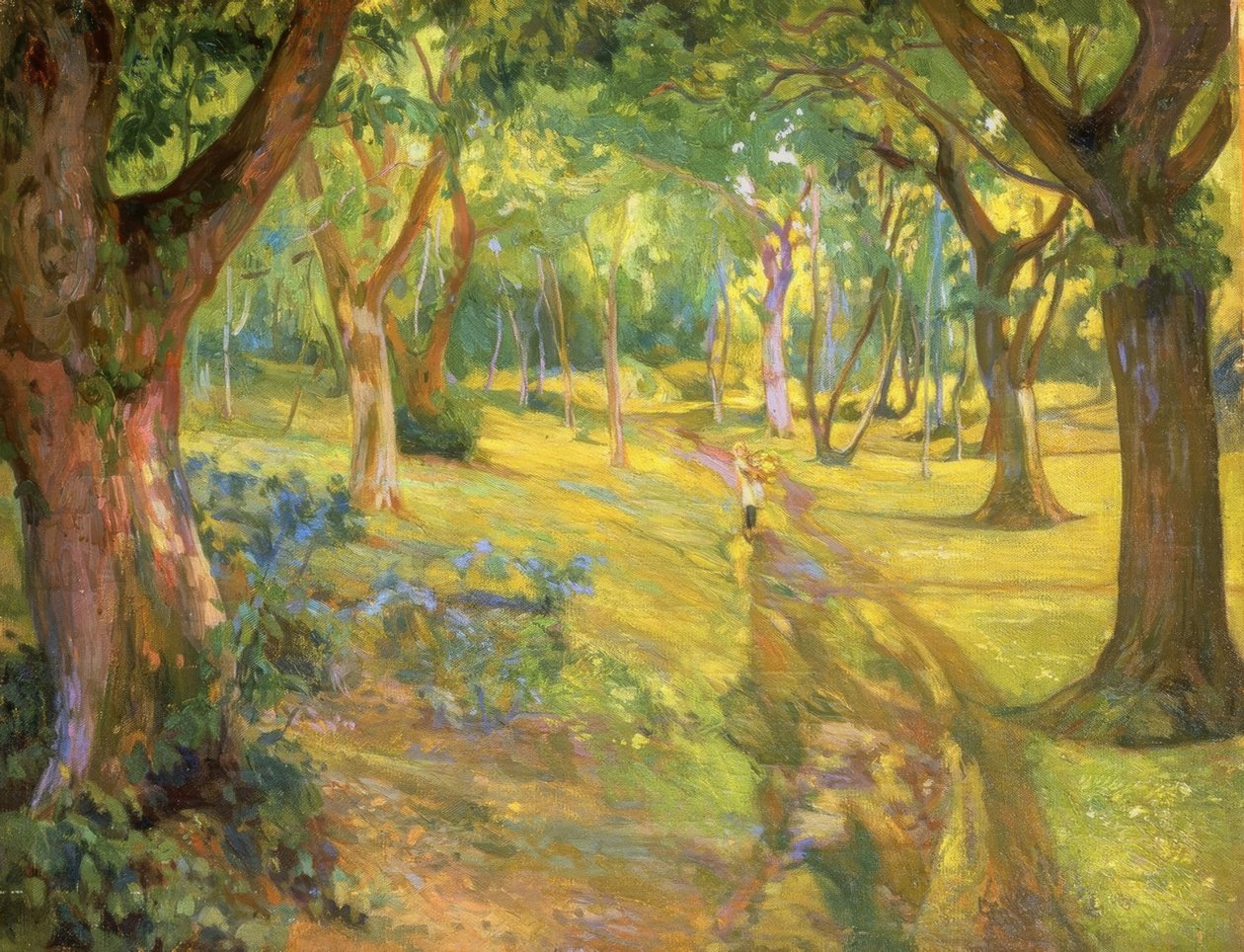 Der Wald – 1923 – Öl / Leinwand – 90x68 cm von Francisco Llorens Diaz