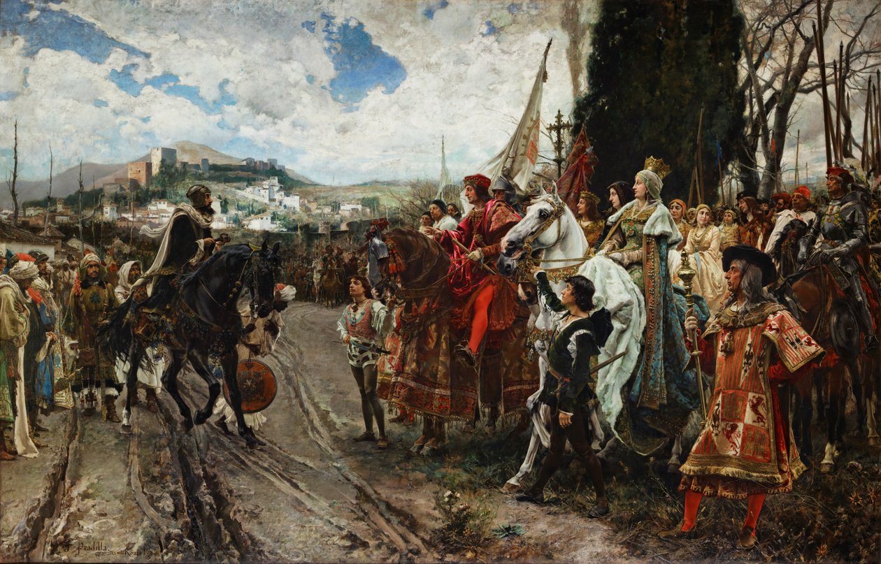 Die Kapitulation von Granada im Jahr 1492 von Francisco Pradilla y Ortiz