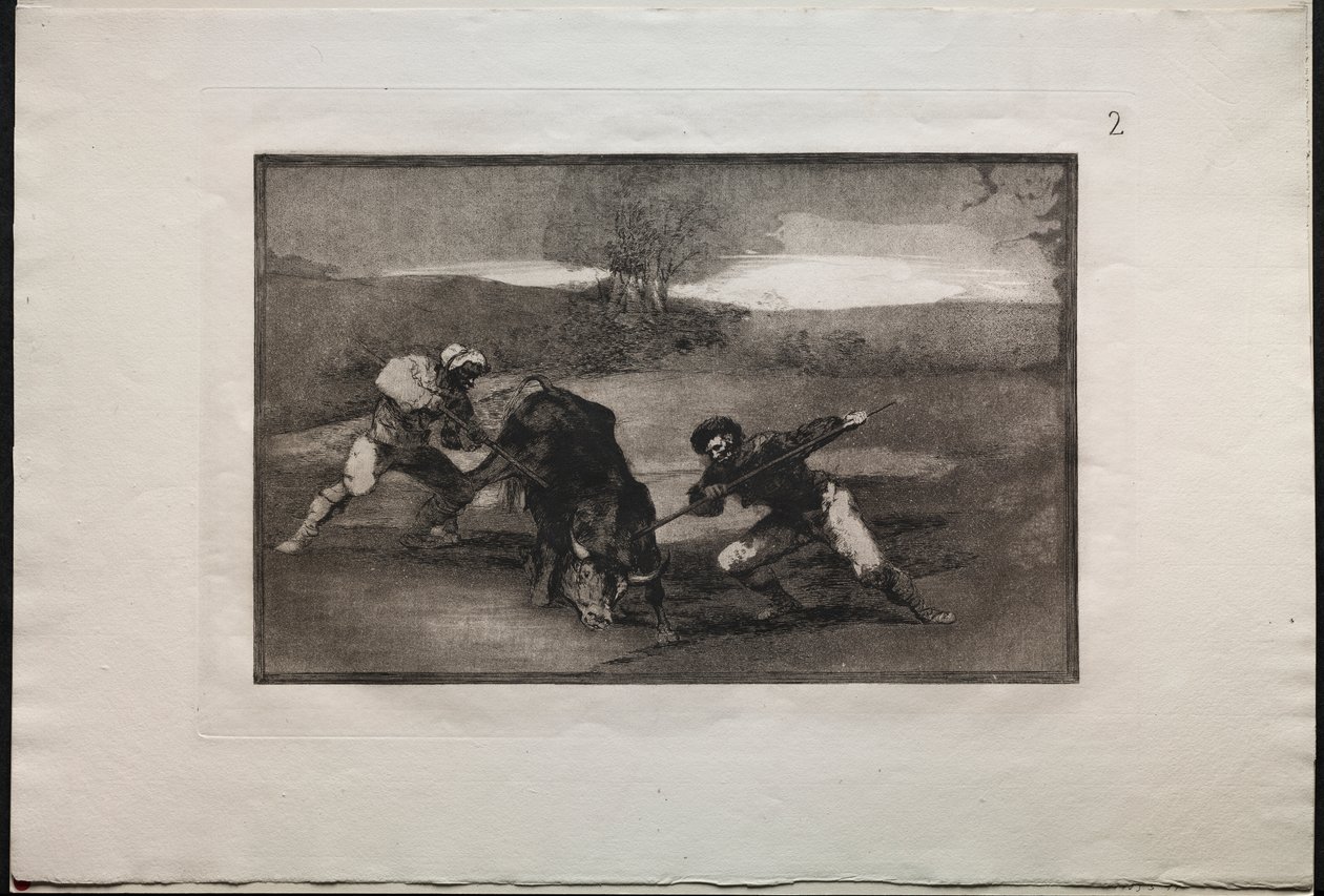 Stierkämpfe: Eine andere Art der Jagd zu Fuß von Francisco de Goya