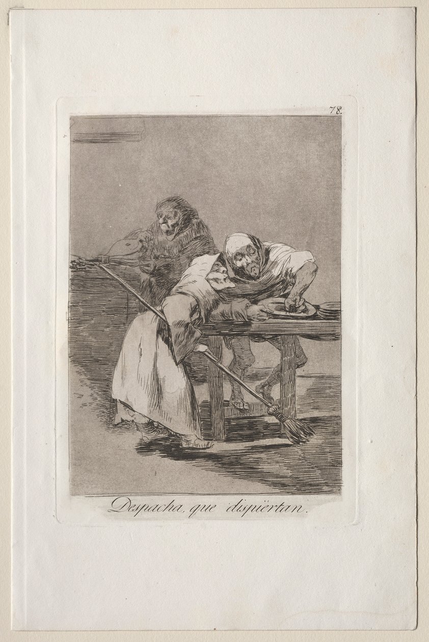 Caprichos: Sei schnell, sie wachen auf von Francisco de Goya