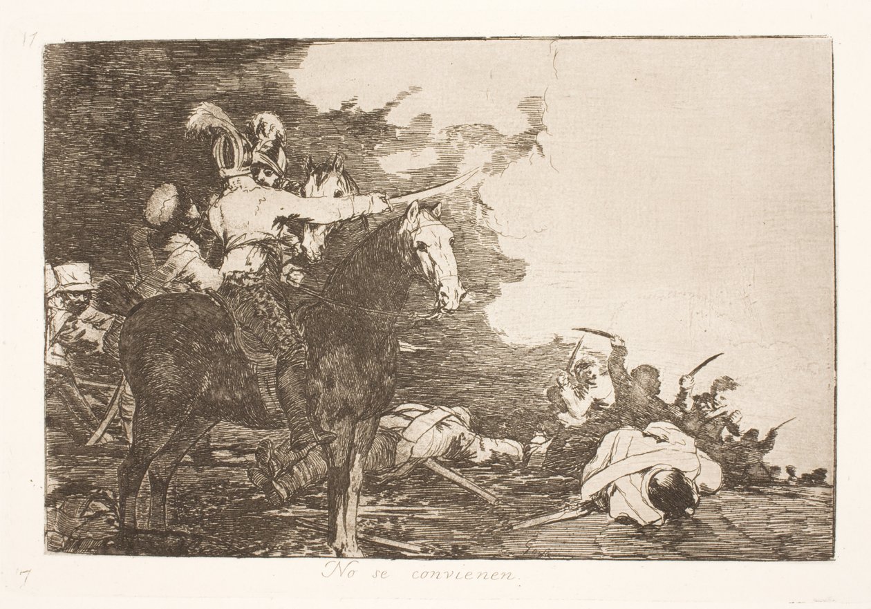 Sie können sich nicht einigen (17) von Francisco de Goya