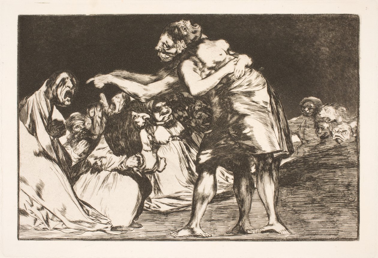Die törichte Ehe (Sie, die heiraten will, verpasst nie die Gelegenheit, dies zu erzählen) von Francisco de Goya
