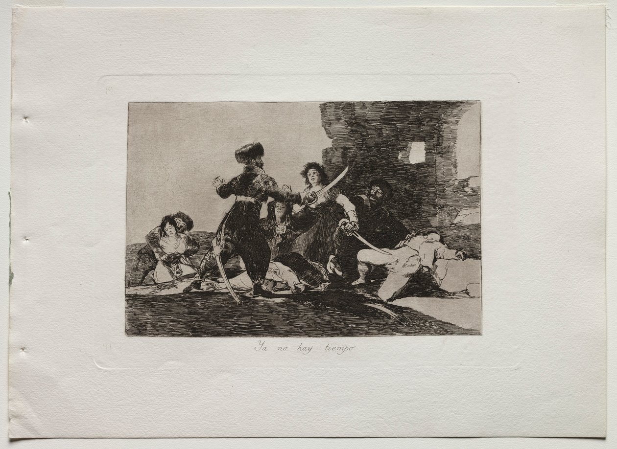 Die Schrecken des Krieges: Jetzt ist keine Zeit mehr, 1810-20 von Francisco de Goya