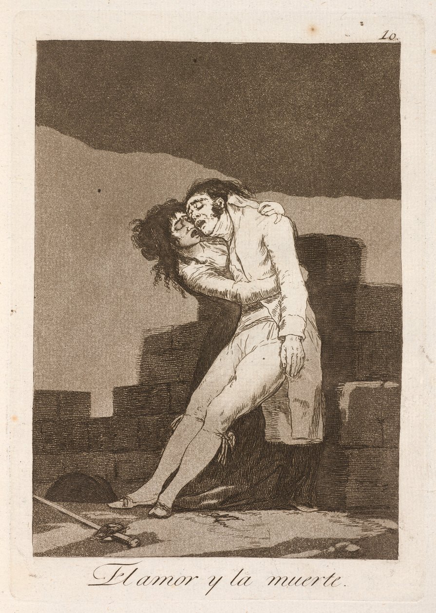 El amor y la muerte (Liebe und Tod) von Francisco de Goya