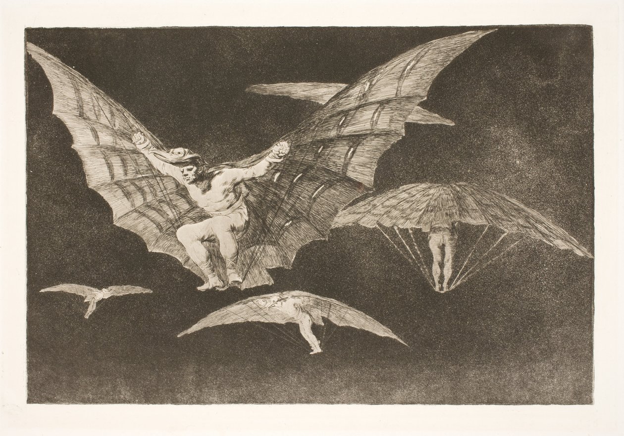 Eine Art zu fliegen (Wo ein Wille ist, ist auch ein Weg) von Francisco de Goya