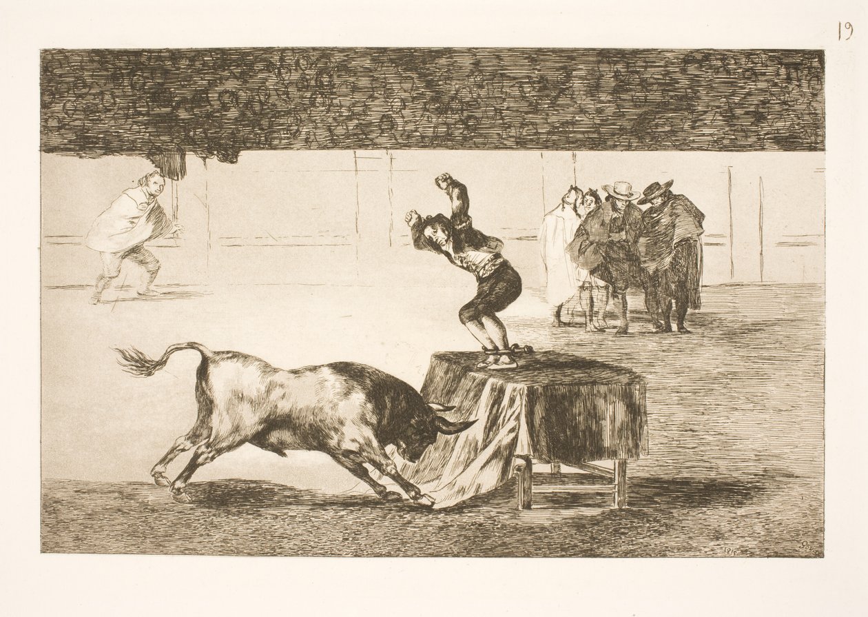 Noch eine wahnsinnige Tat (von Martincho) in derselben Arena (in Saragossa) von Francisco de Goya