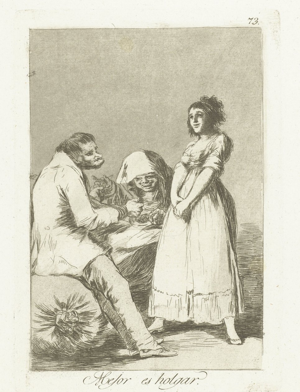 Es ist besser, faul zu sein von Francisco de Goya
