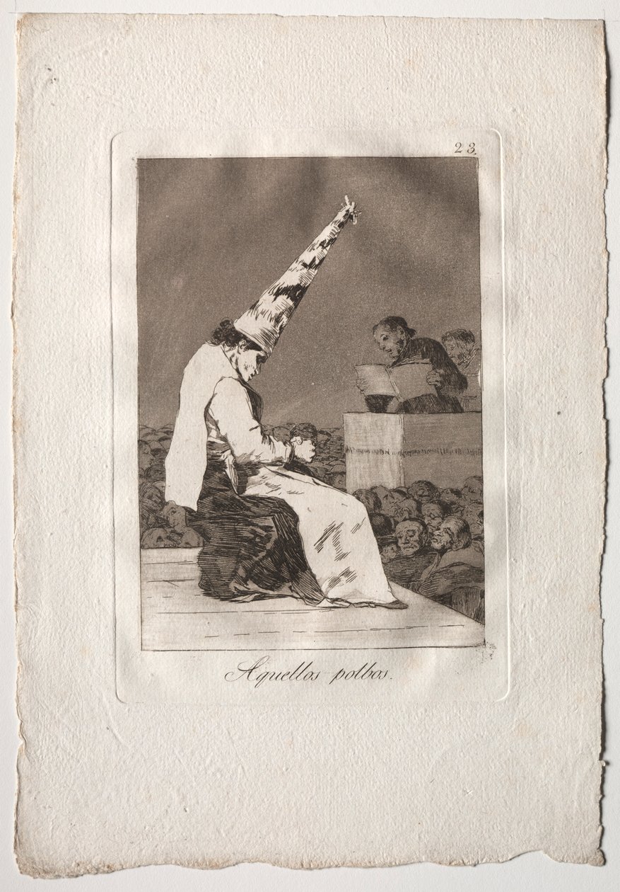 Ochenta Caprichos: Aquellos Polbos, 1793-1798 von Francisco de Goya