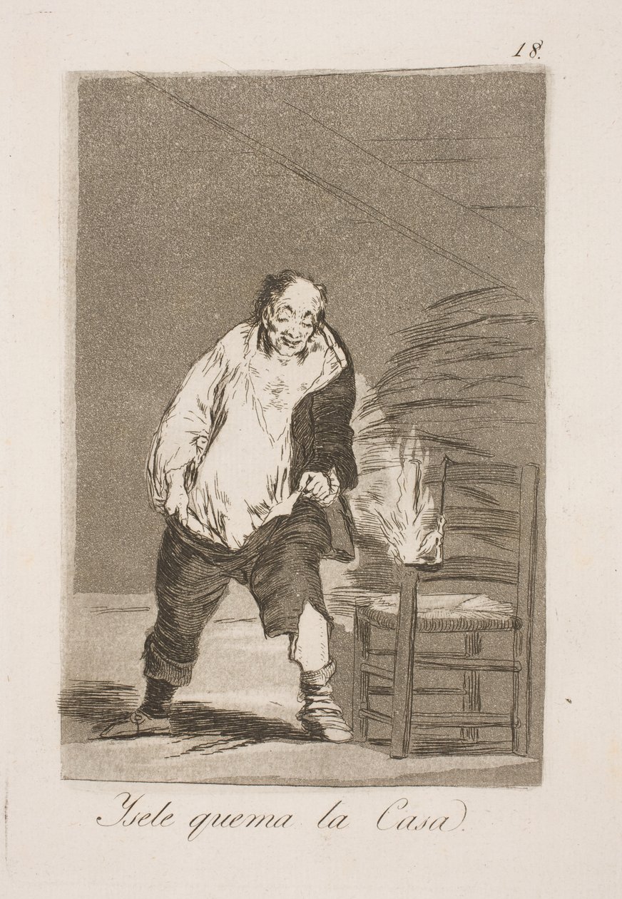 Und man brennt sein Haus nieder von Francisco de Goya