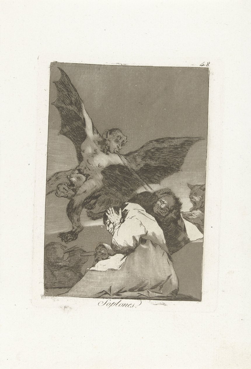 Ohrbläser (Soplones) von Francisco de Goya
