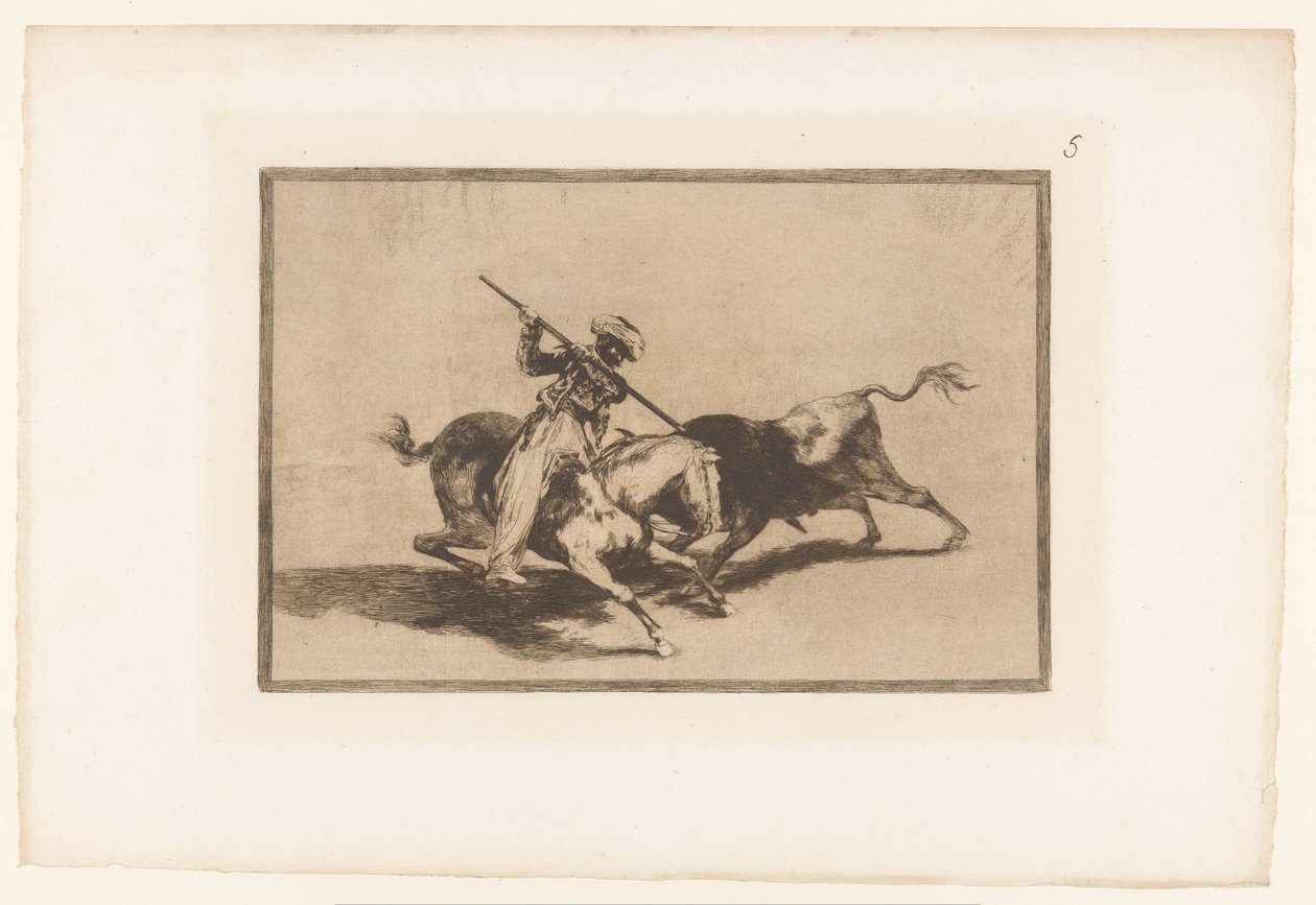 Stierkampf zu Pferd von Francisco de Goya