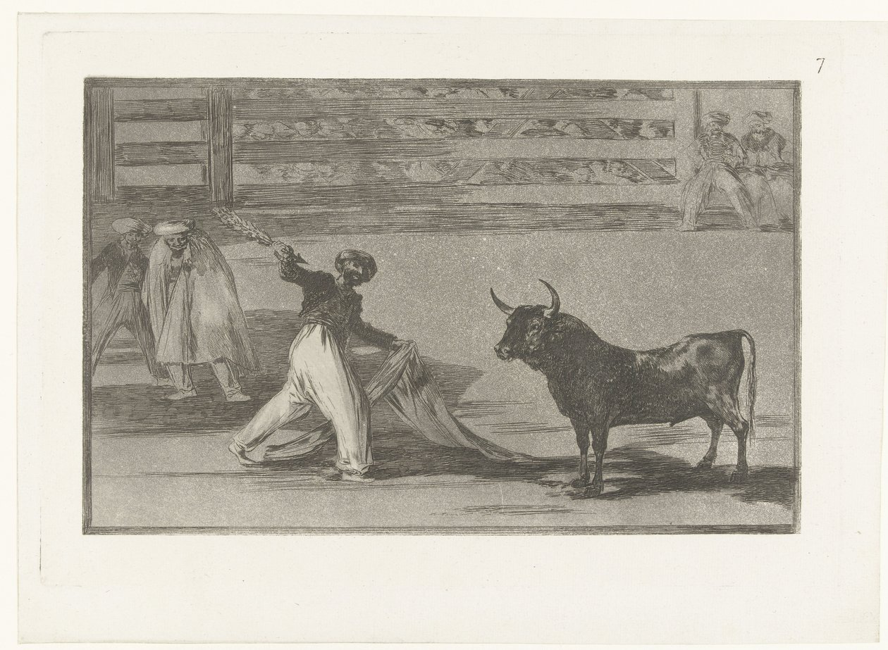 Stierkämpfer mit Banderilla von Francisco de Goya