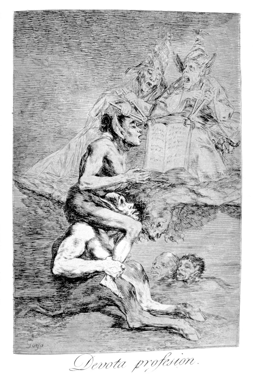 Das fromme Bekenntnis, 1799 von Francisco de Goya