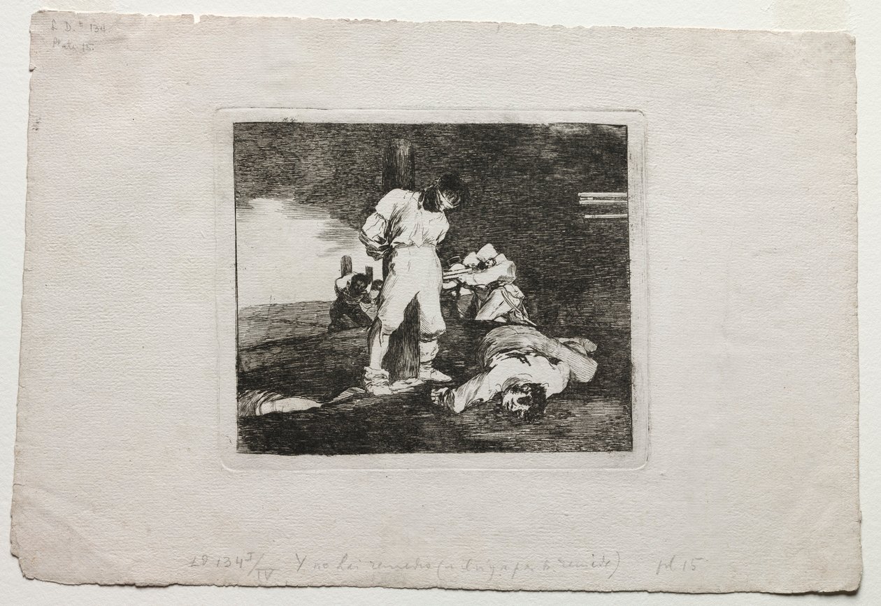 Die Schrecken des Krieges: Und es gibt keine Hilfe dafür, 1810-1820 von Francisco de Goya