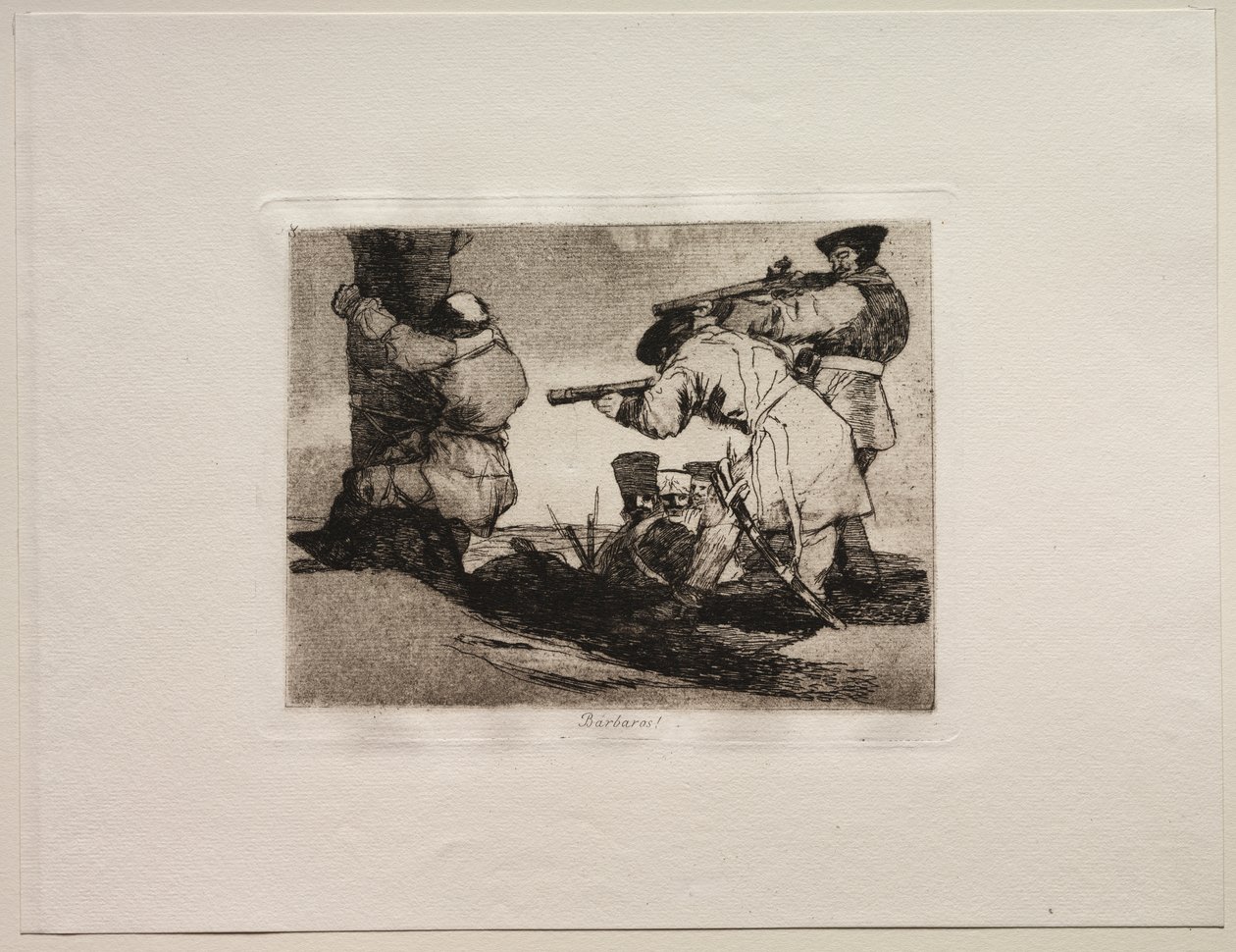 Die Schrecken des Krieges: Barbaren! von Francisco de Goya