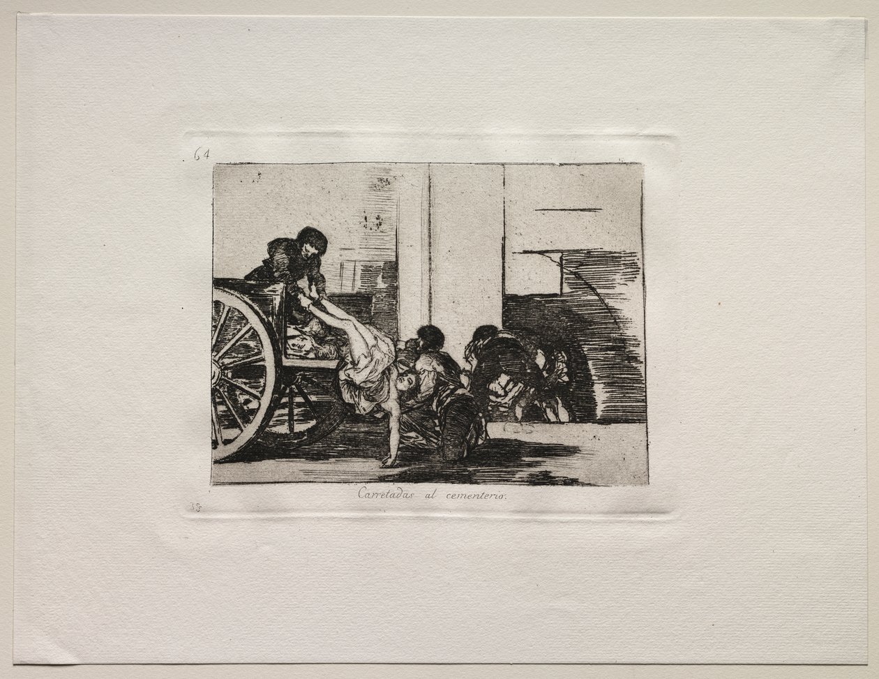 Die Schrecken des Krieges: Wagenladungen zum Friedhof von Francisco de Goya