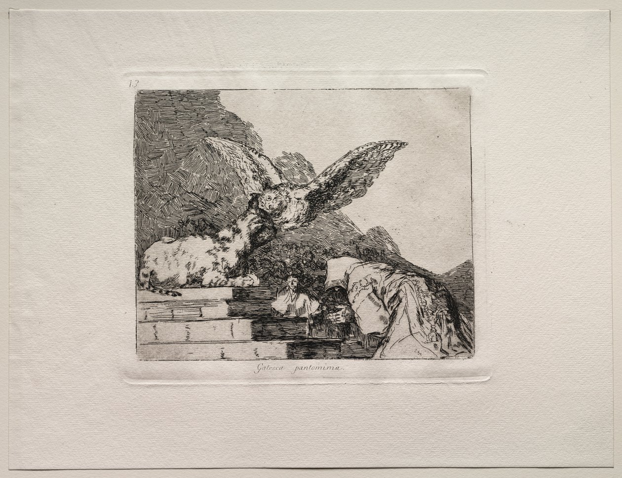 Die Schrecken des Krieges: Katzenpantomime von Francisco de Goya